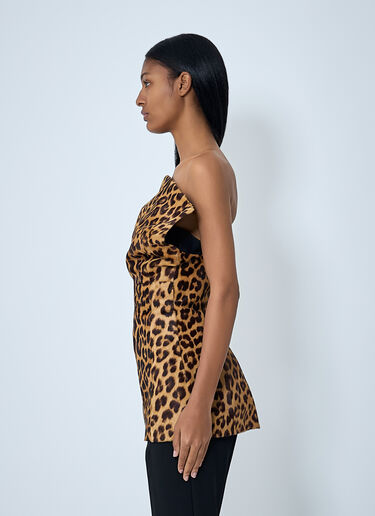 Corinne Bustier Top Khaite Corinne Bustier Top Brown kha0262002