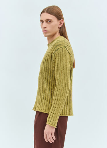 Stüssy Ribbed Crewneck Sweater Green sts0159004