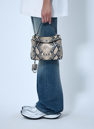 Balenciaga 罗迪欧蛇皮纹迷你手袋 米色 bal0263040