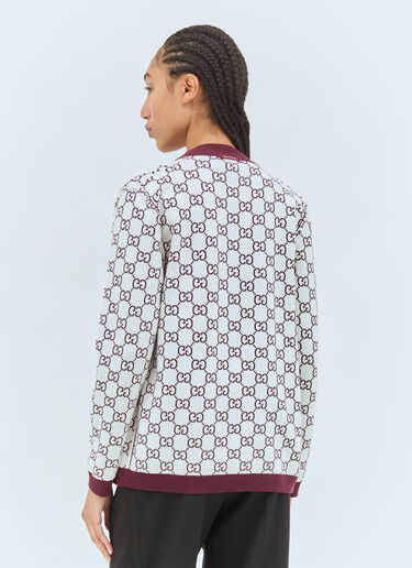 Gucci Reversible GG Wool Jacquard Cardigan Red guc0257033
