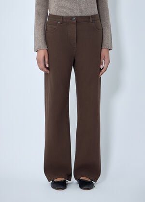 The Row Finbar Jeans Brown row0264058