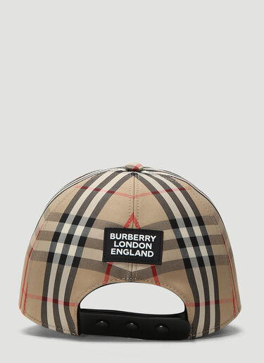 Burberry Checked Baseball Caps Beige bur0138059