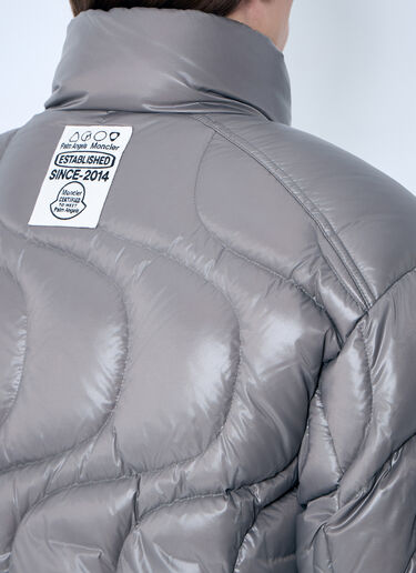 8 Moncler Palm Angels Haunani Short Down Jacket Grey mpa0359001