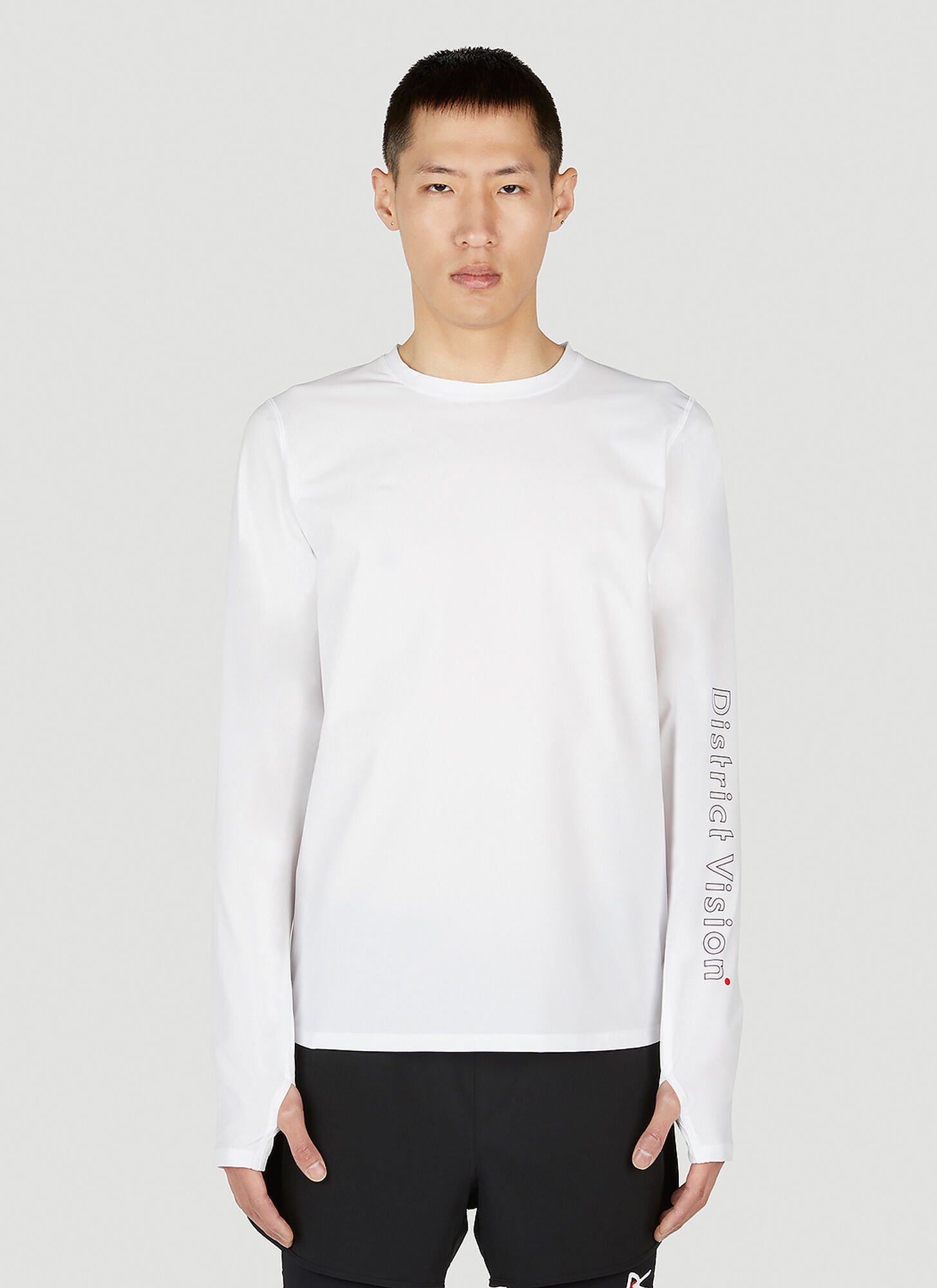District Vision Trail Long Sleeve T-shirt In White