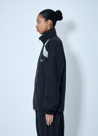 Y-3 Raw Edge 3 Stripes Nylon Shell Jacket Black yyy0364017