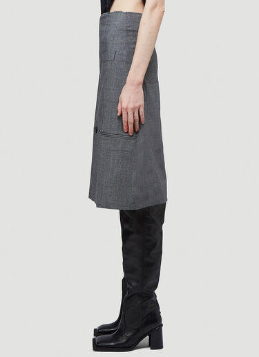 Vetements Tailored Pencil Skirt Grey vet0243005