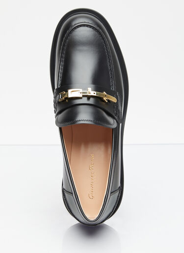 Gianvito Rossi Martine Leather Loafers Black gia0255012