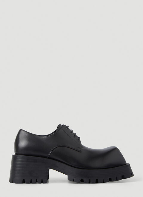 Prada Trooper Derby Shoes Black pra0254025