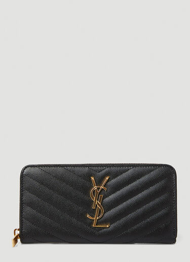 Cassandre Matelassé Wallet Saint Laurent Cassandre Matelassé Wallet Black sla0245078