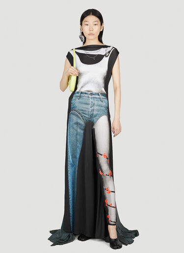 Y/Project x Jean Paul Gaultier Trompe L'Oeil Pant Dress Black jpg0252013