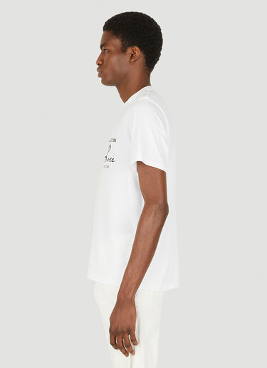 Martine Rose Logo Print T-Shirt White mtr0147002