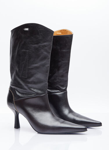 Envelope Leather Boots Our Legacy Envelope Leather Boots Black our0254017
