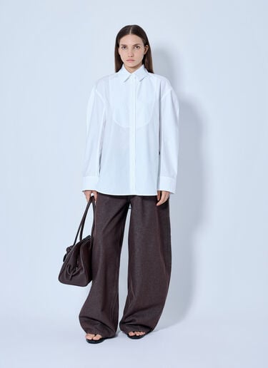 LN-CC® - Jacquemus: Citta Button-Down Shirt - White Jacquemus Citta Button-Down Shirt White jac0266006