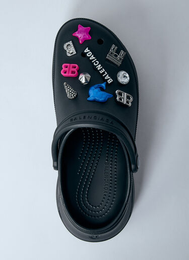 Balenciaga Crocs™ Platform Mules Black bal0259019