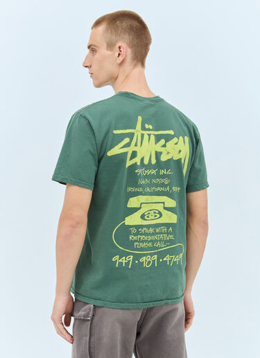 Stüssy Old Phone T-Shirt Green sts0153035
