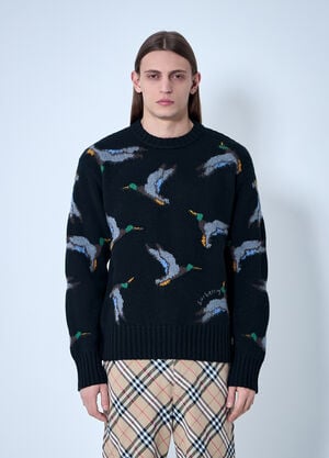 Burberry Duck Wool Sweater Black bur0159010