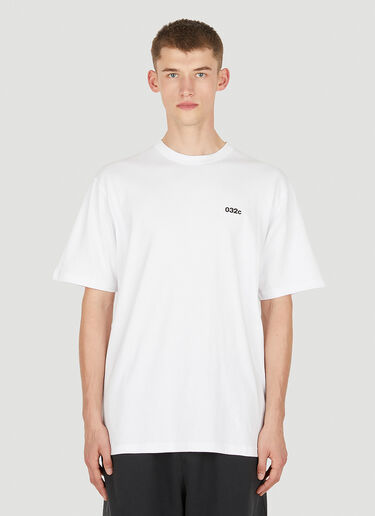 032C ロールシャッハ ロゴ Tシャツ ホワイト cee0350003