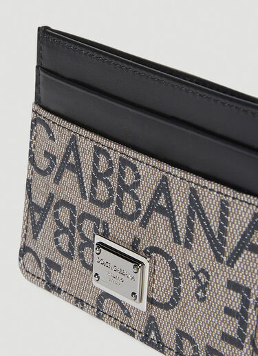 Dolce & Gabbana 提花徽标卡包 黑色 dol0152016