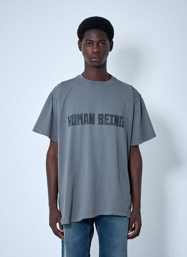 Balenciaga Human Being Tシャツ  グレー bal0360002