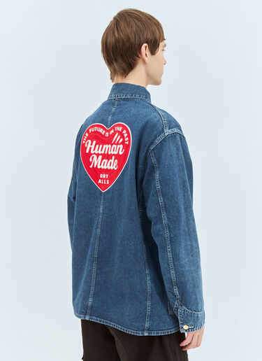 Human Made Logo Embroidery Denim Jacket Blue hmd0158001