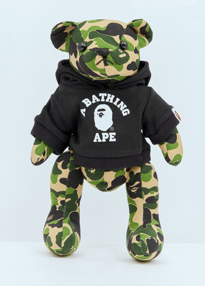 Rick Owens Camo Bear Push Doll Black ric0159061