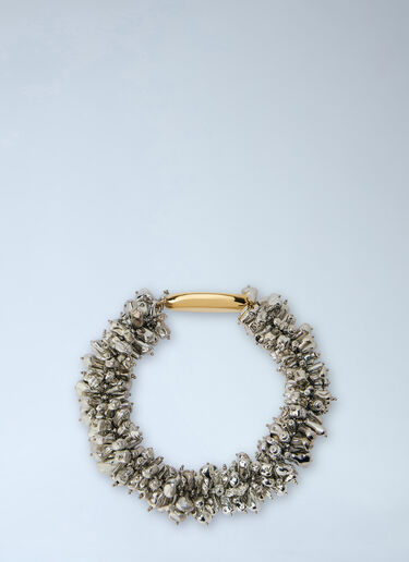 Dries Van Noten Cluster Bead Necklace Silver dvn0265036