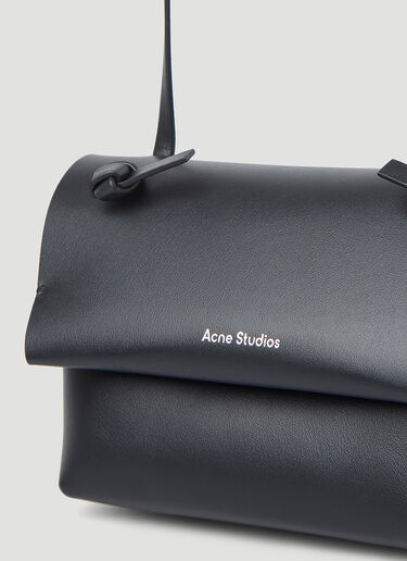 Acne Studios Alexandria Knotted-Strap Shoulder Bag Black acn0346033