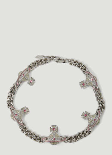 Vivienne Westwood Kika Choker Necklace Silver vvw0251097
