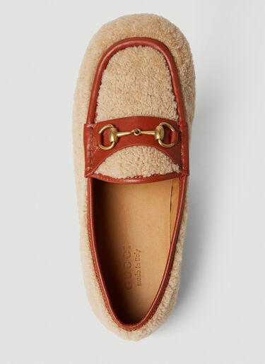 Gucci Horsebit Moccassins Beige guc0151084