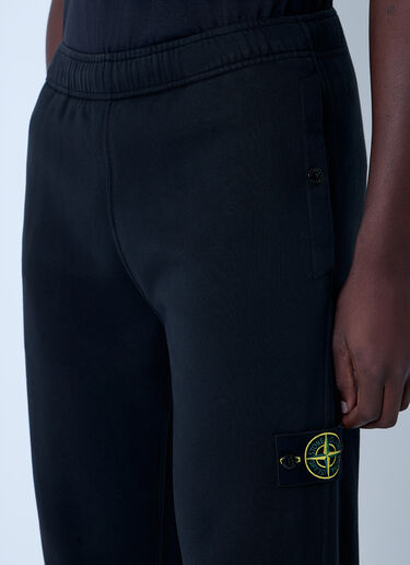 Stone Island Logo Patch Track Pants Black sto0164020