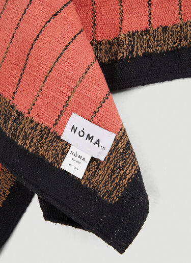 NÒMARYTHM TEXTILE Checkerboard Stripe Rug Brown nma0146015