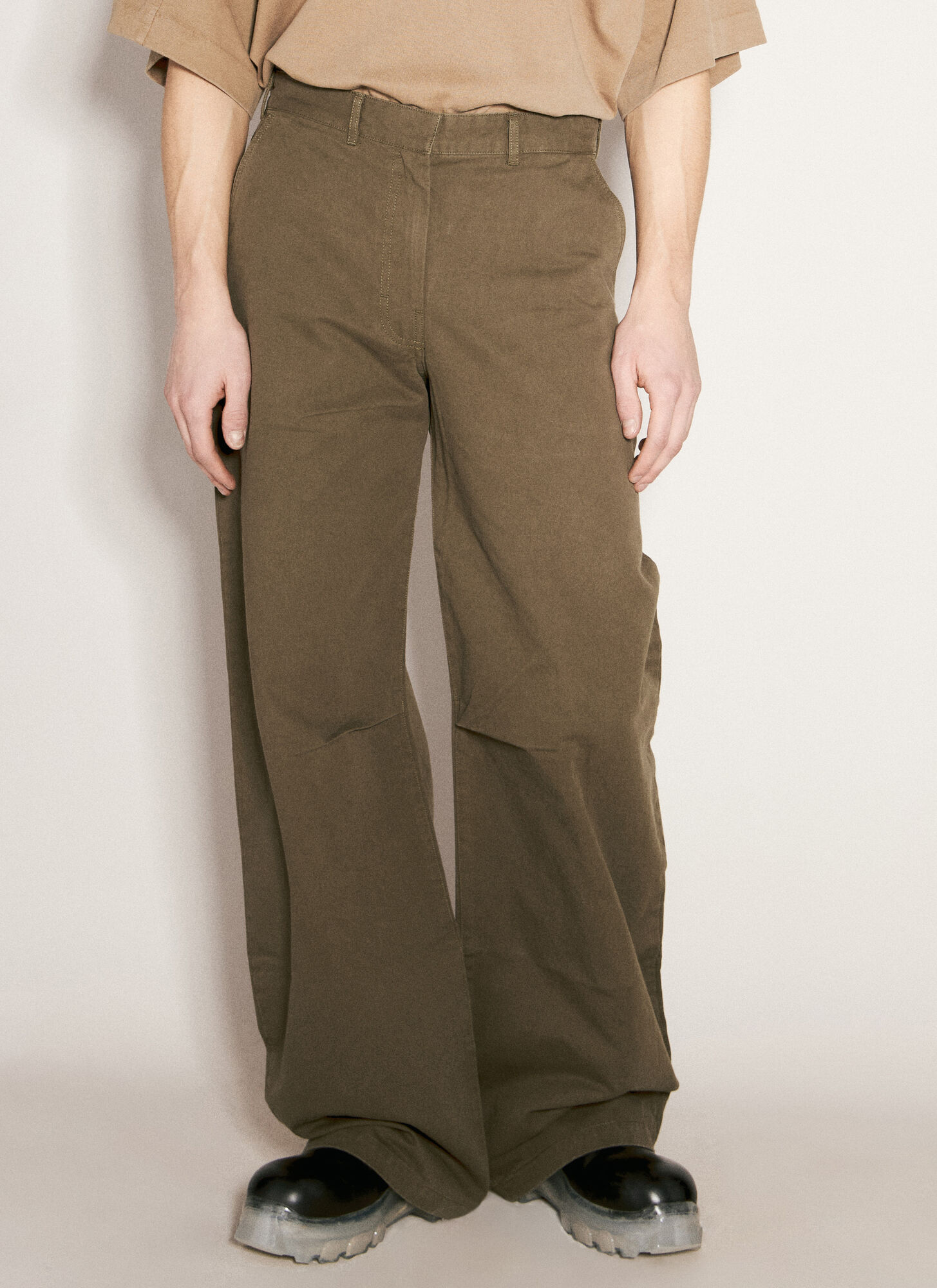 Shop Entire Studios High-rise Pm Pant In Brown