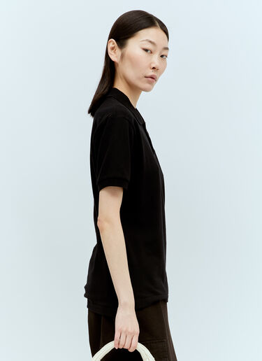 Logo Patch Polo Shirt Comme Des Garçons PLAY Logo Patch Polo Shirt Black cpl0356001