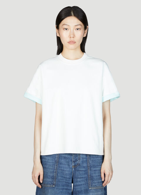 Alexander Wang 더블 레이어 면 티셔츠 Grey awg0255023