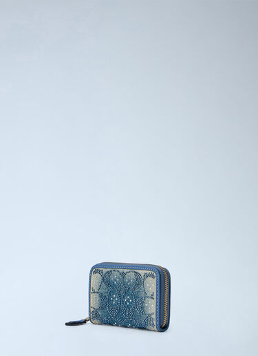 LN-CC® - Coach: Essential Small Zip Around Card Case - Blue Coach Essential Small Zip Around Card Case Blue coa0265029