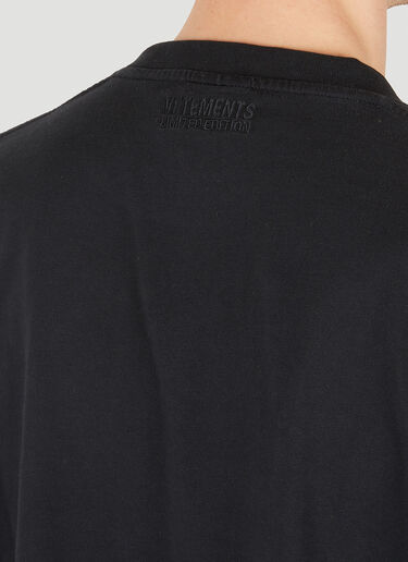 VETEMENTS Bleached T-Shirt Black vet0150004