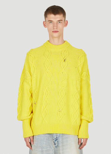 032C The Highland Sweater Yellow cee0150024