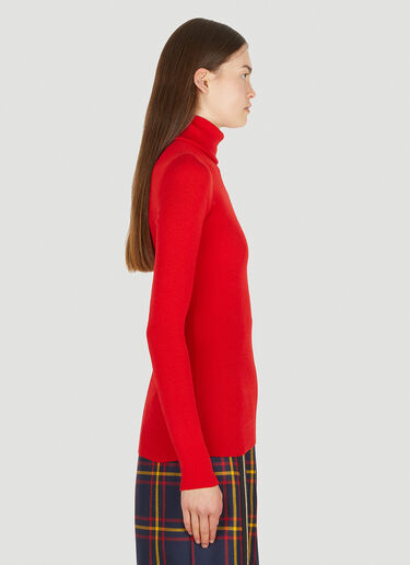 Gucci 细纱针织卷领毛衣 红色 guc0251064