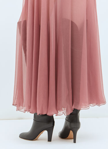 Chloé Flou Maxi Skirt Pink chl0258007