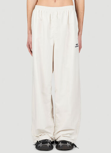 Balenciaga Sports Logo Track Pants White bal0153008