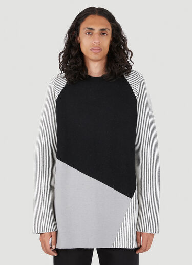 A-COLD-WALL* Oversized Colour Block Sweater Black acw0146005