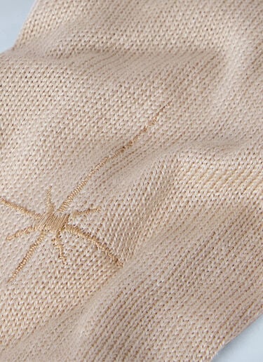 SKIN SERIES Embroidered Wool Socks Beige sks0264006