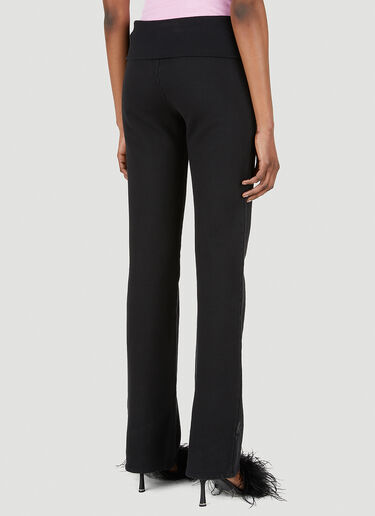 LN-CC® - Maisie Wilen: Pop Logo Print Trackpants - Black Maisie Wilen Pop Logo Print Trackpants Black mwn0247002