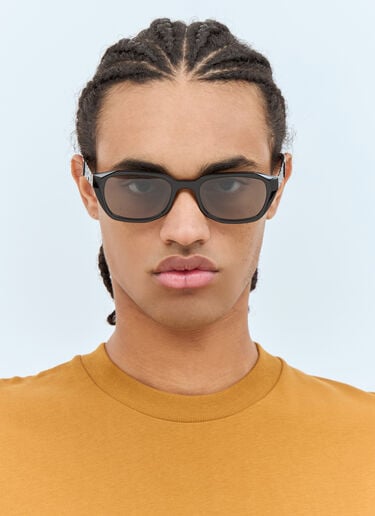 A BATHING APE® #2 Rectangular Sunglasses Black bap0155008