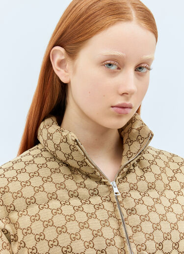 Gucci GG Canvas Bomber Jacket Beige guc0257020