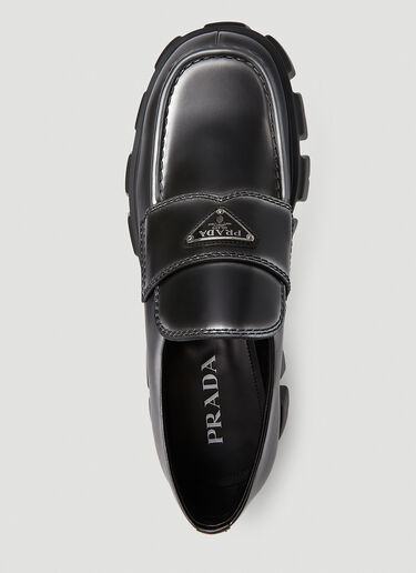 Prada Monolith Loafers Black pra0151020