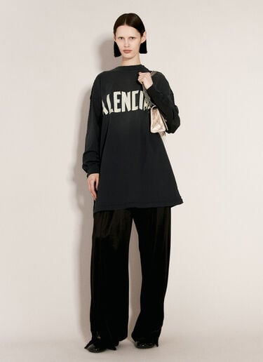 Balenciaga 더블 프론트 티셔츠 블랙 bal0256011