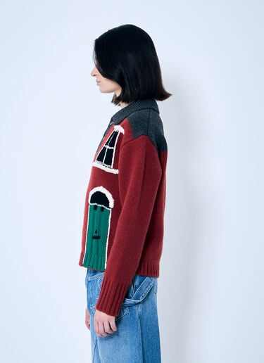 JW Anderson House' 嵌花 polo 衫  红色 jwa0259002