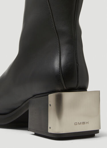 GmbH Monogram Riding Mid-Calf Boots Black gmb0146014