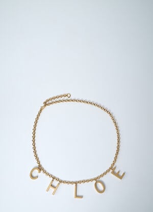 Chloé Logo Motif Belt Gold chl0261057